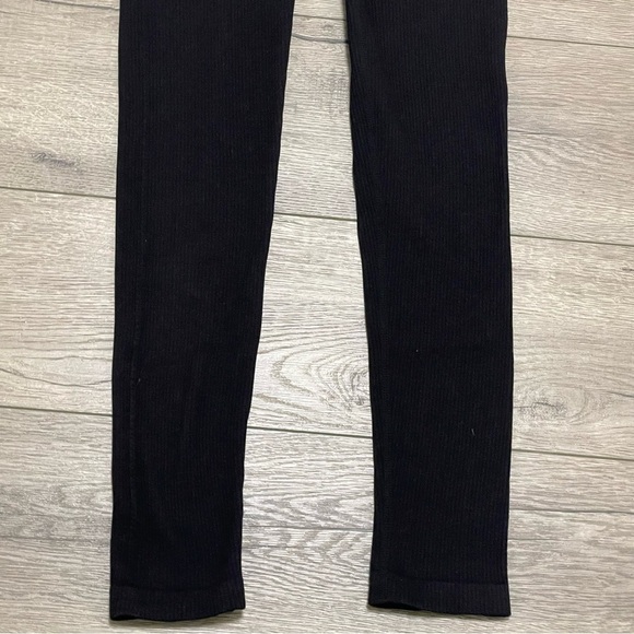 ZARA Limitless Contour Collection Ribbed Seamless Long Jumpsuit Black Sz XS/S - Picture 7 of 10